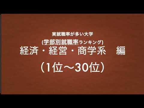 経営学部の就職に強い大学一覧