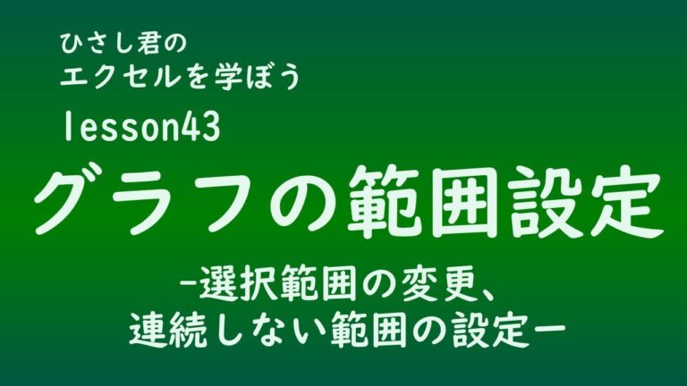Excelのグラフ軸範囲の最適化方法