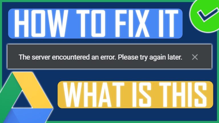 Google Driveのサーバーエラー解決ガイド