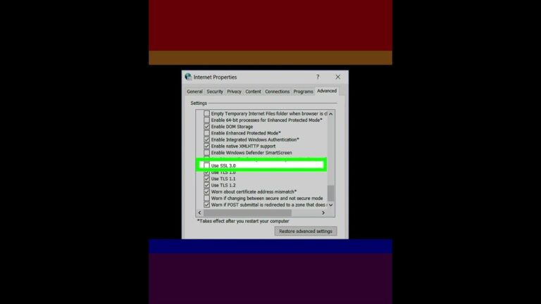 インターネットオプションにおけるSSLの最適化ガイド
