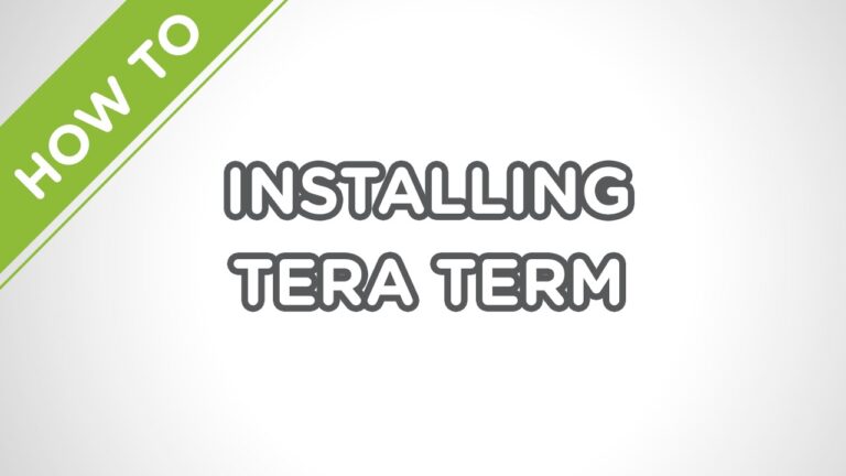 Tera Termのインストールガイド